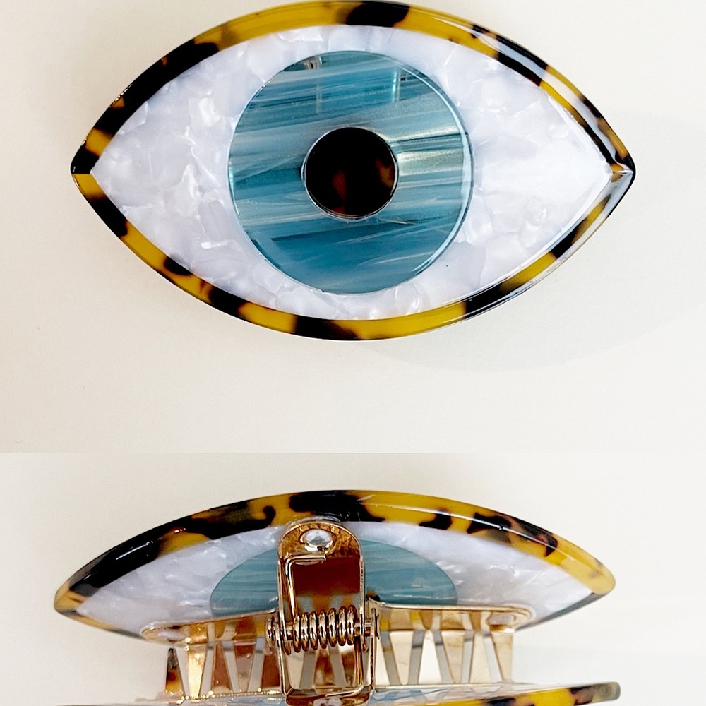 Evil Eye Acrylic Hair Claw (brand new)